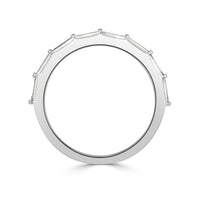 0.65ct Baguette Cut Diamond Wedding Band in Platinum