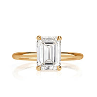 2.71ct Emerald Cut Diamond Engagement Ring