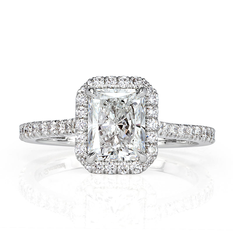 2.11ct Radiant Cut Diamond Engagement Ring