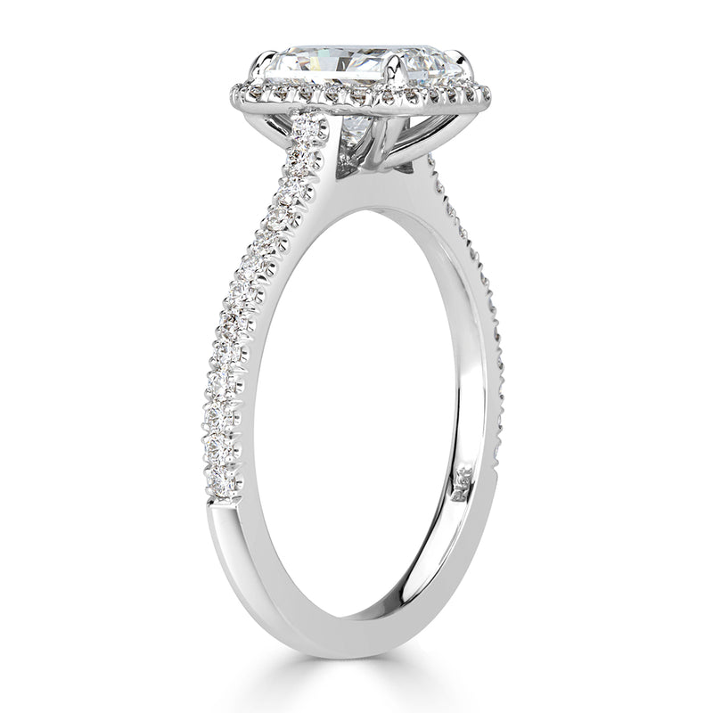 2.11ct Radiant Cut Diamond Engagement Ring