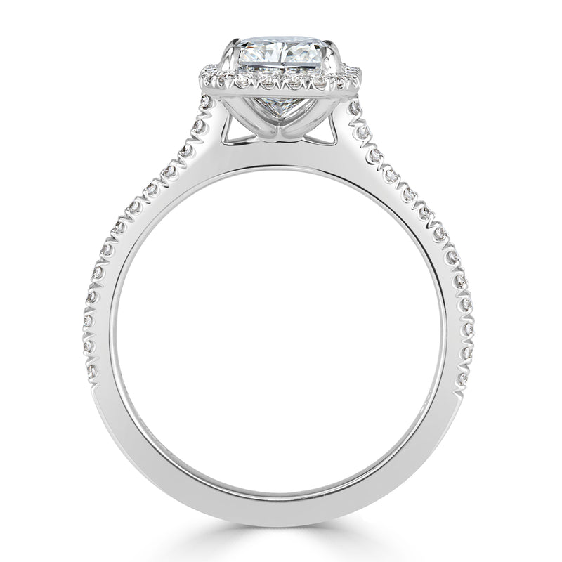 2.11ct Radiant Cut Diamond Engagement Ring