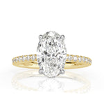 2.95ct Oval Cut Diamond Engagement Ring