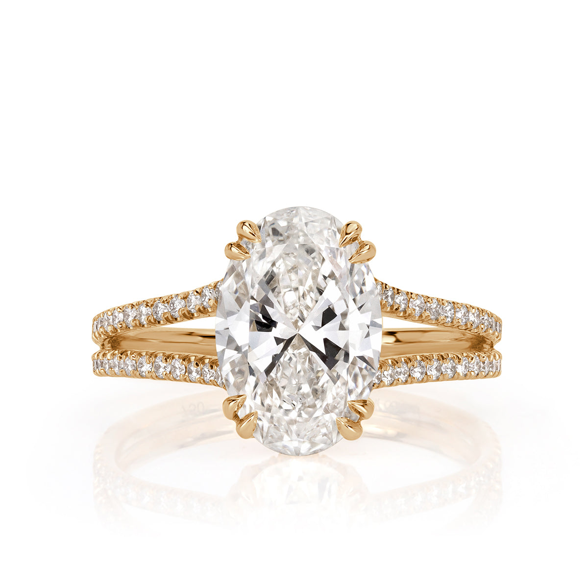 2.92ct Oval Cut Diamond Engagement Ring
