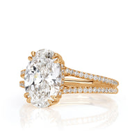 2.92ct Oval Cut Diamond Engagement Ring