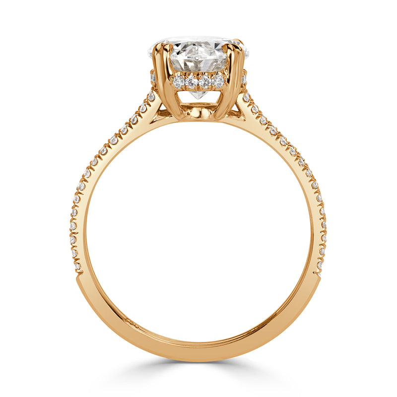 2.92ct Oval Cut Diamond Engagement Ring