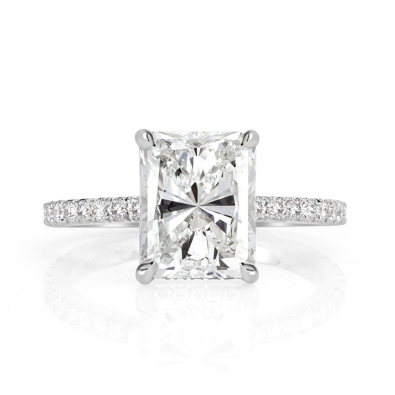 2.88ct Radiant Cut Diamond Engagement Ring