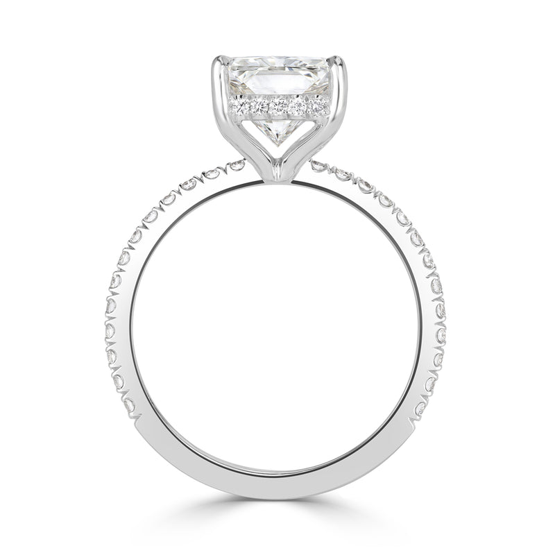 2.88ct Radiant Cut Diamond Engagement Ring