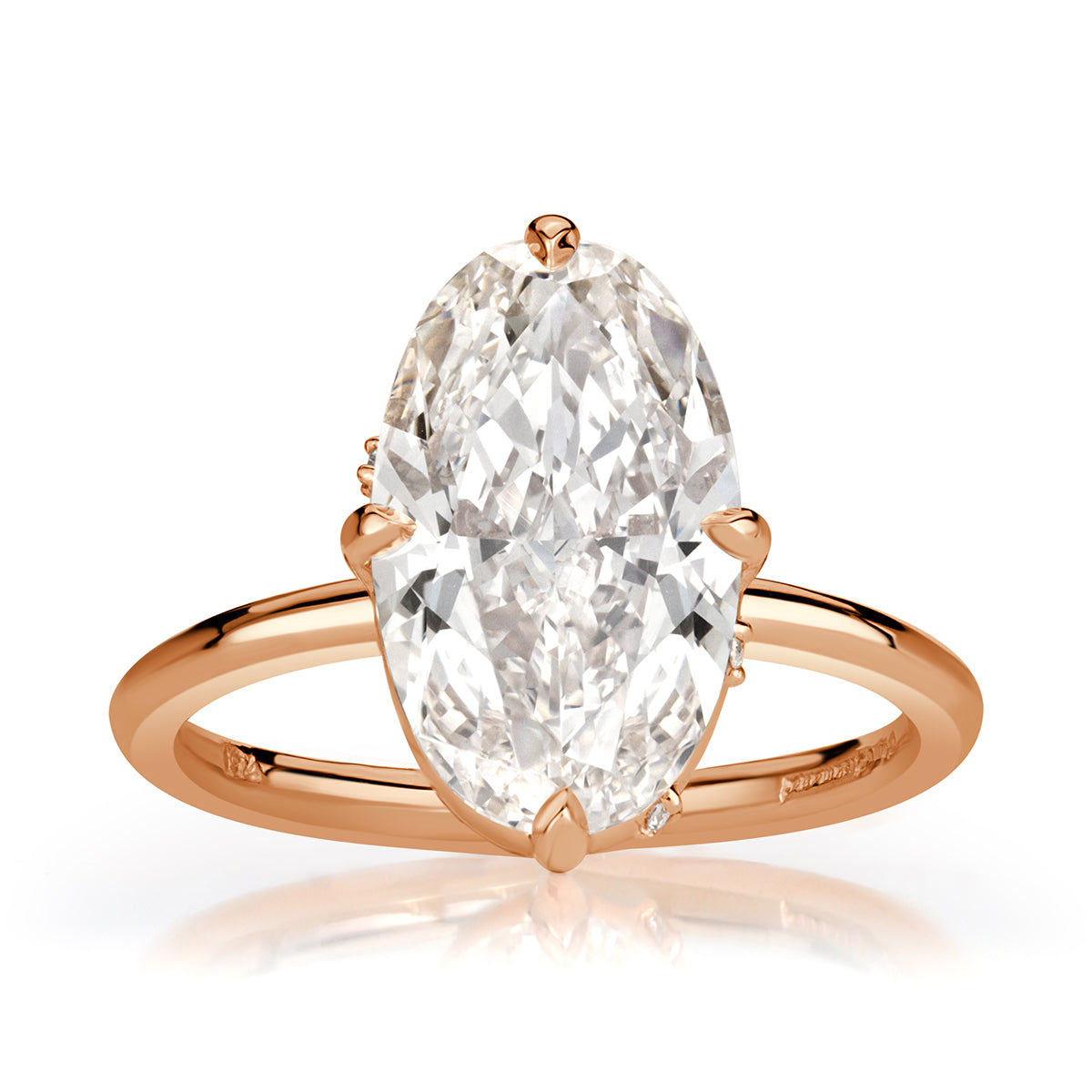 4.03ct Oval Cut Diamond Engagement Ring