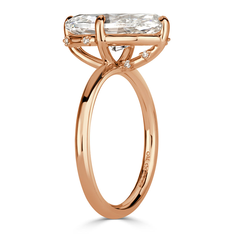 4.03ct Oval Cut Diamond Engagement Ring