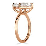 4.03ct Oval Cut Diamond Engagement Ring