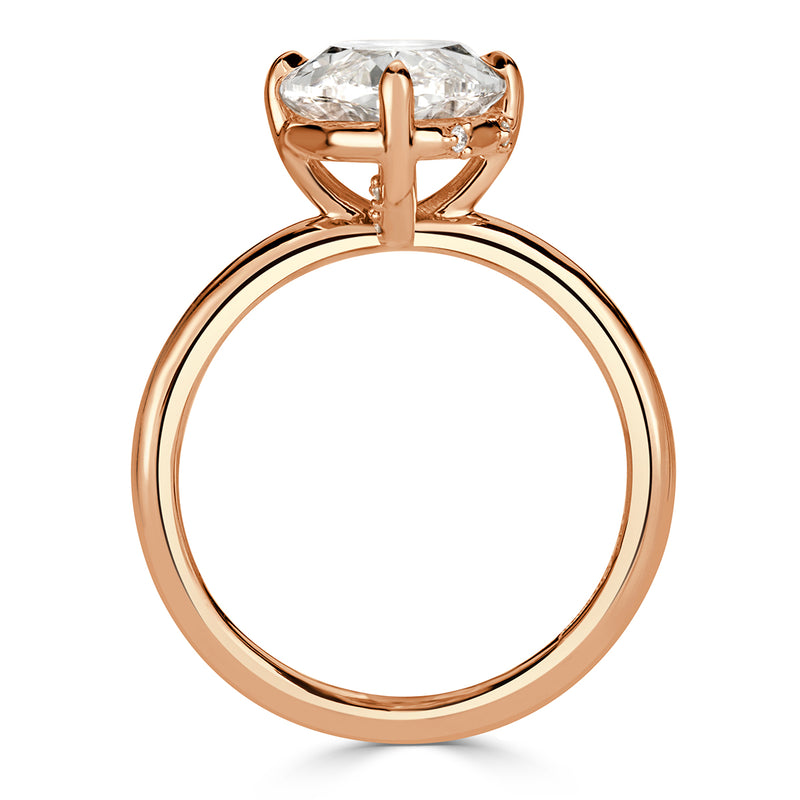4.03ct Oval Cut Diamond Engagement Ring