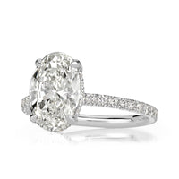 3.01ct Oval Cut Diamond Engagement Ring
