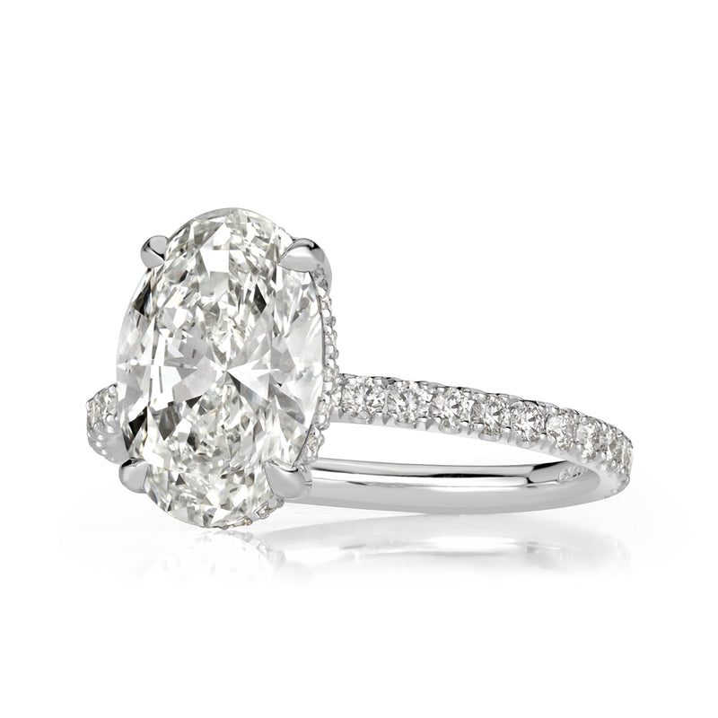 3.01ct Oval Cut Diamond Engagement Ring