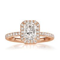 1.65ct Radiant Cut Diamond Engagement Ring