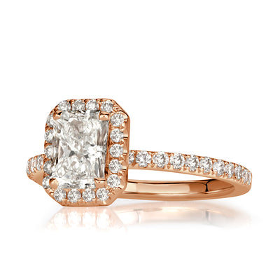 1.65ct Radiant Cut Diamond Engagement Ring