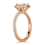 1.65ct Radiant Cut Diamond Engagement Ring