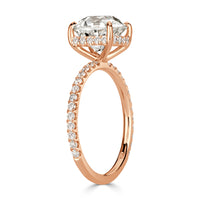 3.61ct Old Mine Cut Diamond Engagement Ring