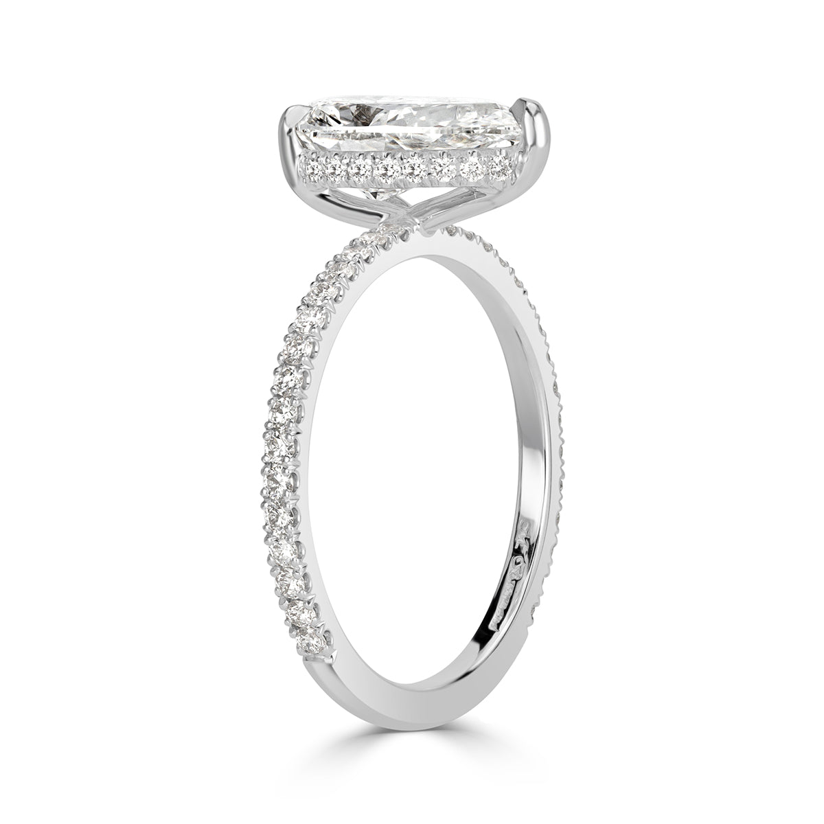 2.16ct Pear Shaped Diamond Engagement Ring