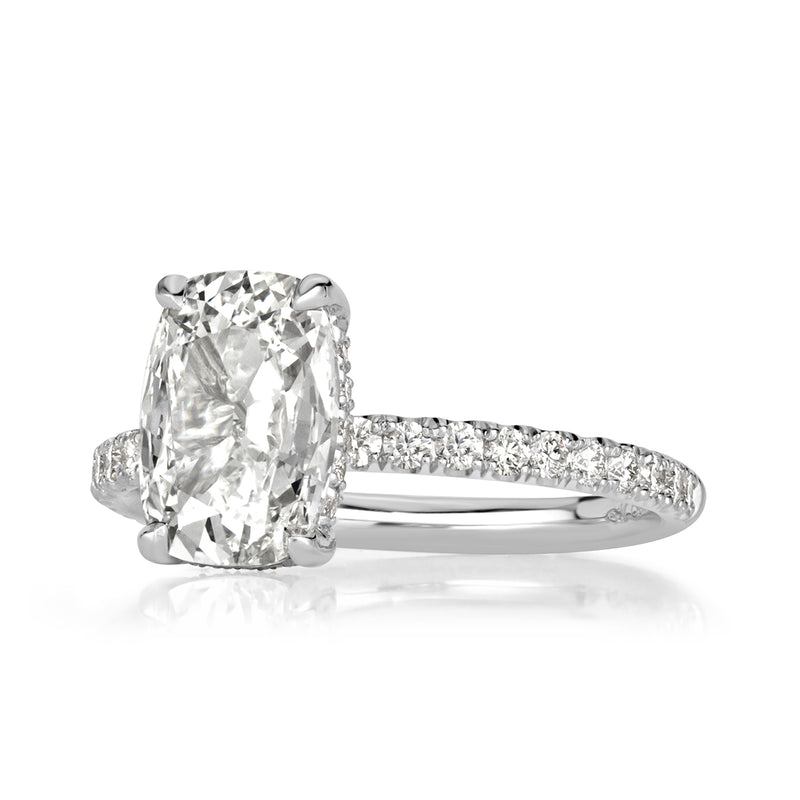 1.89ct Old Mine Cut Diamond Engagement Ring