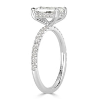 1.89ct Old Mine Cut Diamond Engagement Ring