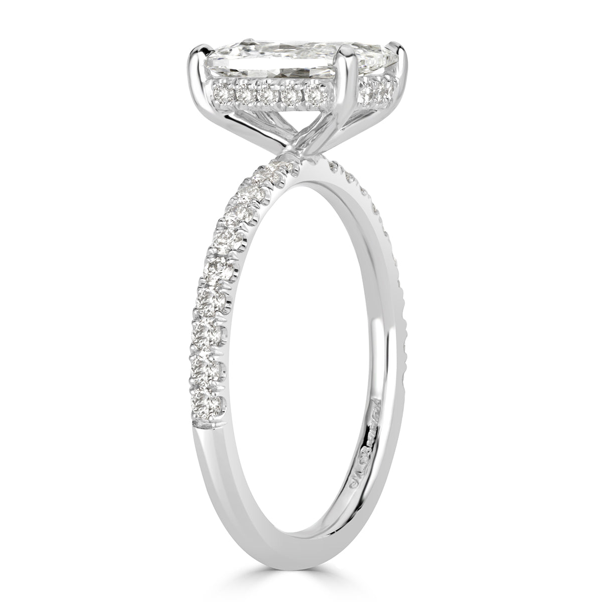 1.89ct Old Mine Cut Diamond Engagement Ring