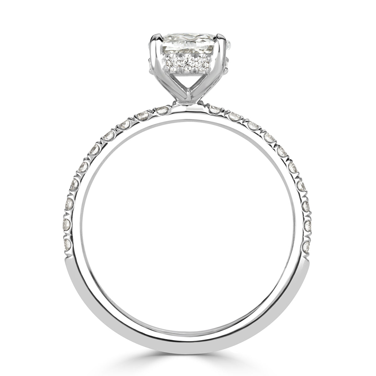 1.89ct Old Mine Cut Diamond Engagement Ring