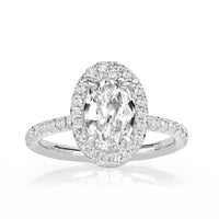 1.78ct Oval Cut Diamond Engagement Ring