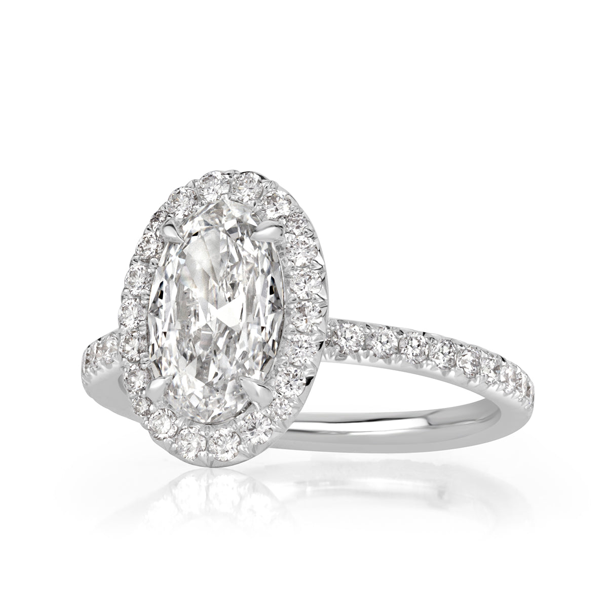1.78ct Oval Cut Diamond Engagement Ring