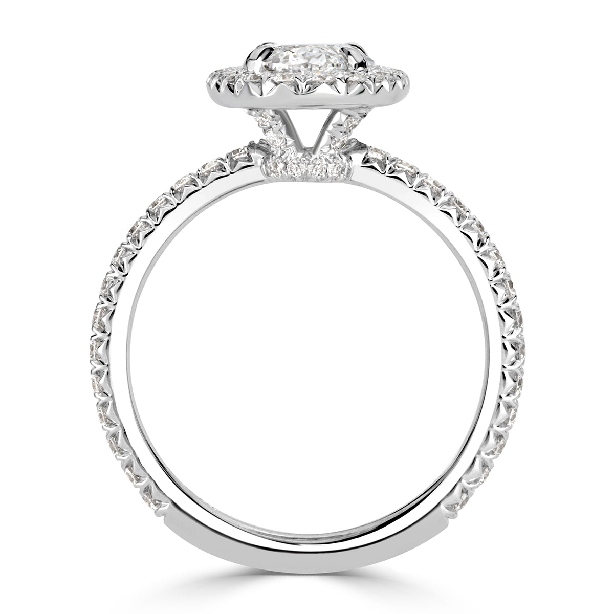 1.78ct Oval Cut Diamond Engagement Ring