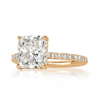 2.95ct Cushion Cut Diamond Engagement Ring