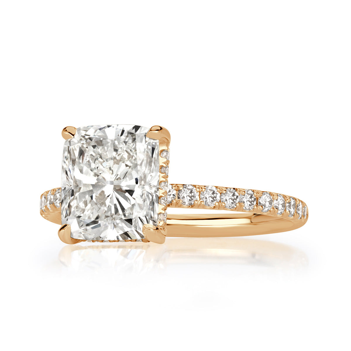 2.95ct Cushion Cut Diamond Engagement Ring