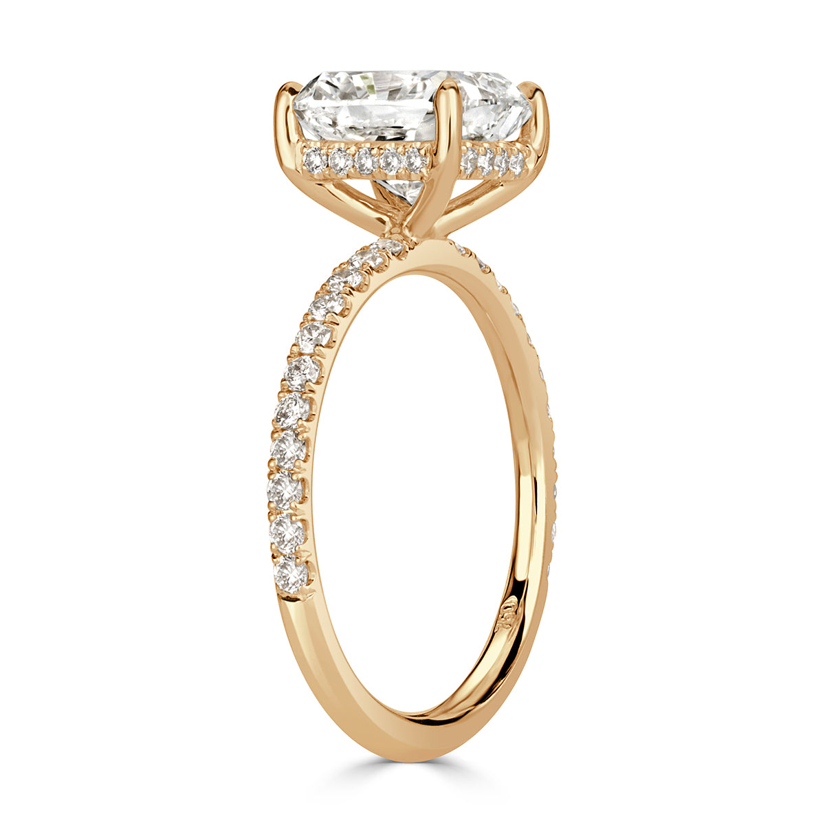 2.95ct Cushion Cut Diamond Engagement Ring
