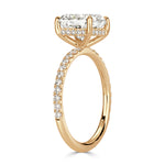 2.95ct Cushion Cut Diamond Engagement Ring