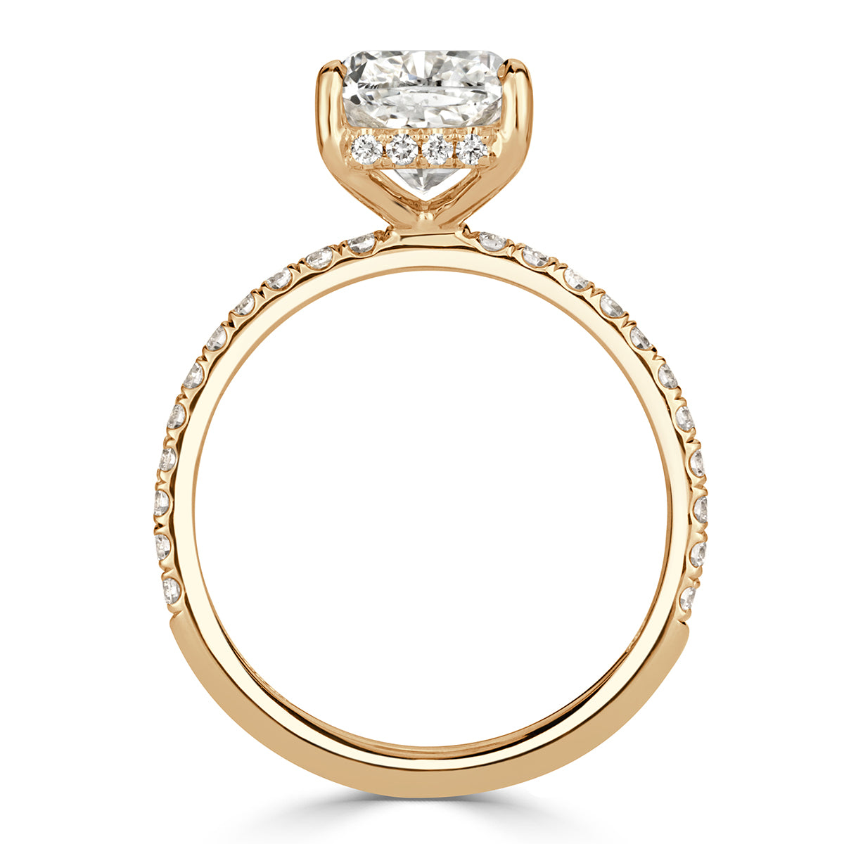 2.95ct Cushion Cut Diamond Engagement Ring