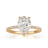 2.35ct Pear Shaped Diamond Engagement Ring