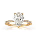 2.35ct Pear Shaped Diamond Engagement Ring