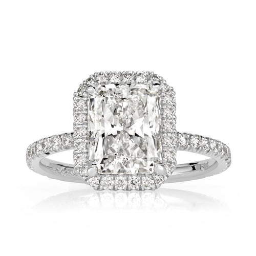 3.19ct Radiant Cut Diamond Engagement Ring