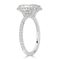 3.19ct Radiant Cut Diamond Engagement Ring