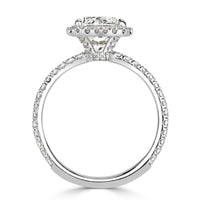 3.19ct Radiant Cut Diamond Engagement Ring
