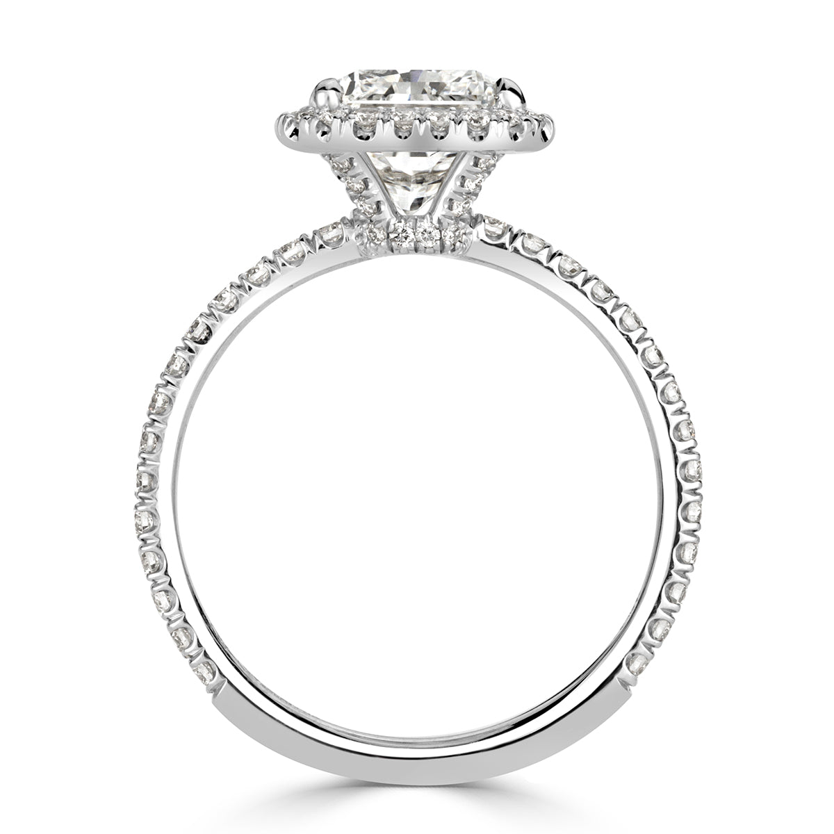 3.19ct Radiant Cut Diamond Engagement Ring
