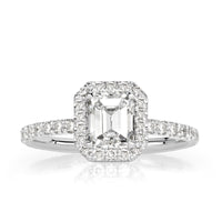 1.69ct Emerald Cut Diamond Engagement Ring