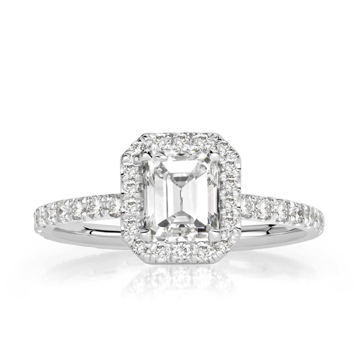 1.69ct Emerald Cut Diamond Engagement Ring