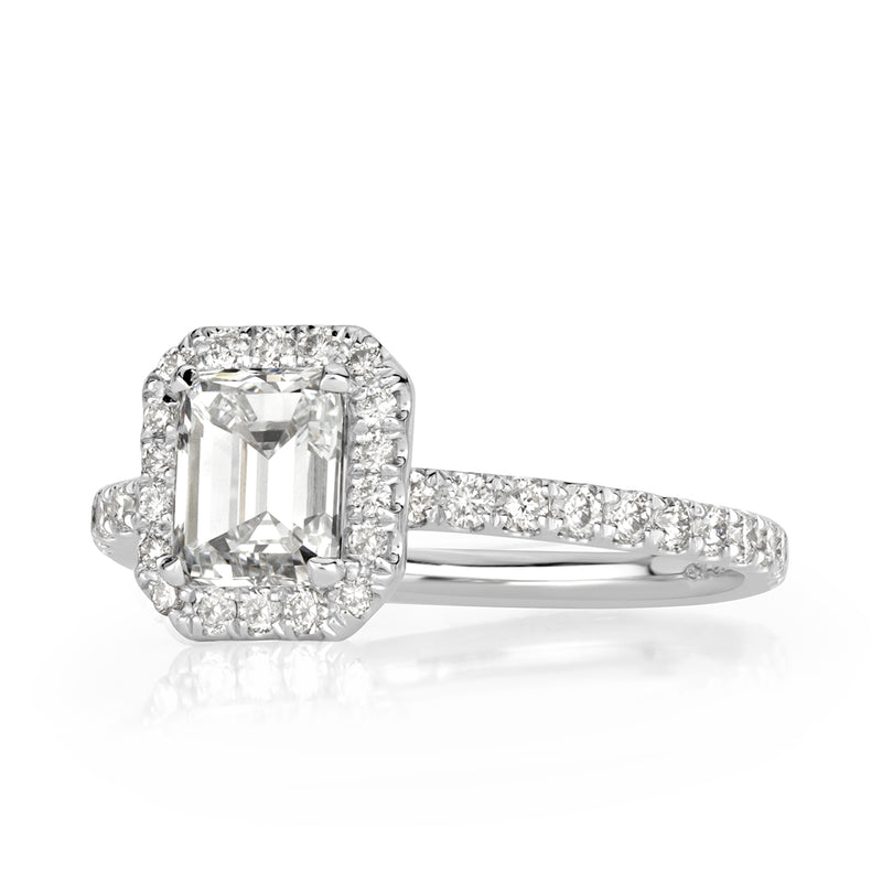 1.69ct Emerald Cut Diamond Engagement Ring