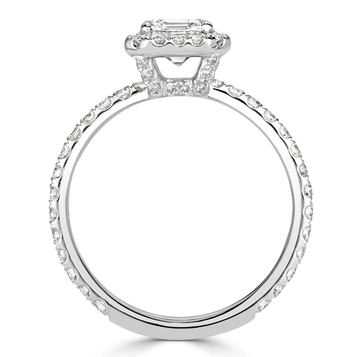 1.69ct Emerald Cut Diamond Engagement Ring