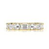 4.68ct Emerald Cut Diamond Eternity Band in 18k Yellow Gold