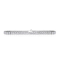 9.95ct Oval Cut Diamond Tennis Bracelet in 18k White Gold in 7'