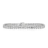 12.89ct Emerald Cut Diamond Tennis Bracelet in 18k White Gold in 7'