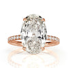 4.96ct Oval Cut Diamond Engagement Ring