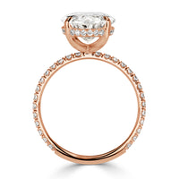 4.96ct Oval Cut Diamond Engagement Ring