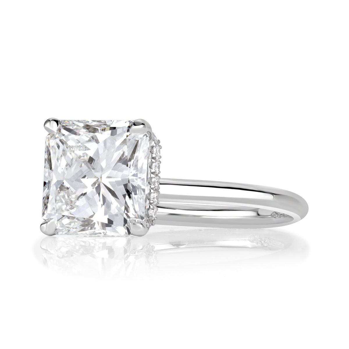3.17ct Radiant Cut Diamond Engagement Ring